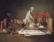Jean Baptiste Simeon Chardin And draw a Medal oil painting